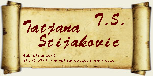 Tatjana Stijaković vizit kartica